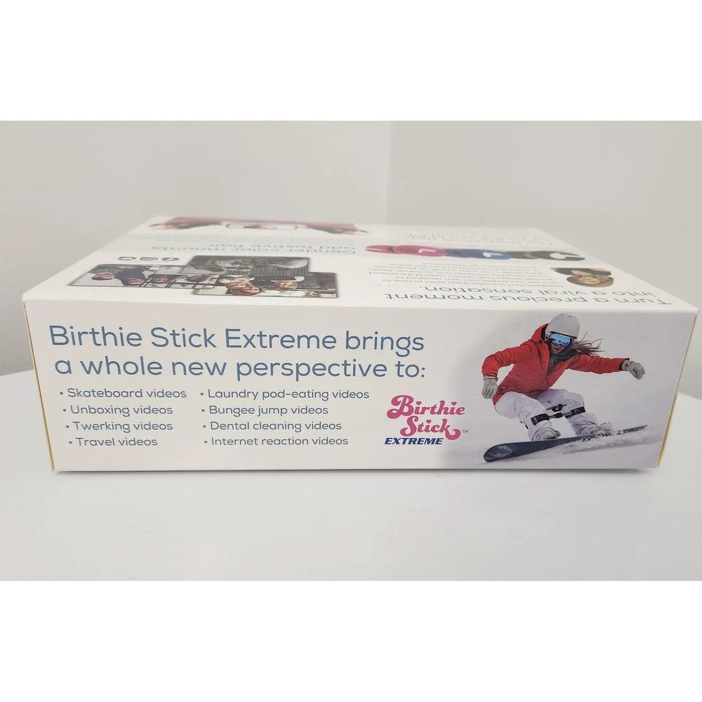 Prank-O Birthie Stick Gag Gift Box, Funny Fake Empty Gift Box 11.25